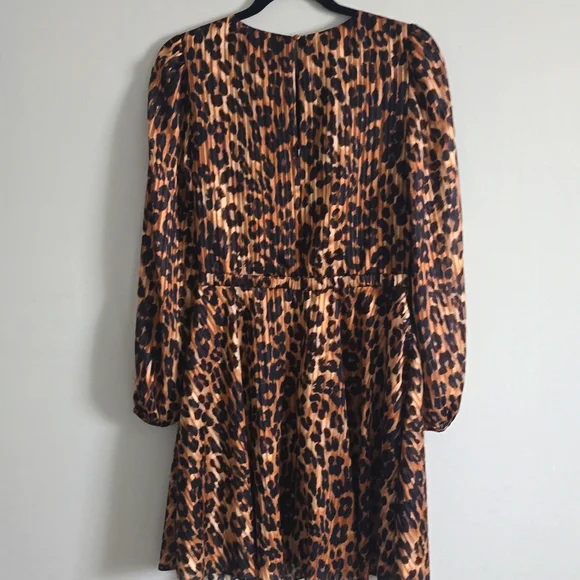 NWOT Milly Elma Burnout Leopard Mini Dress Size 4 - Picture 8 of 11